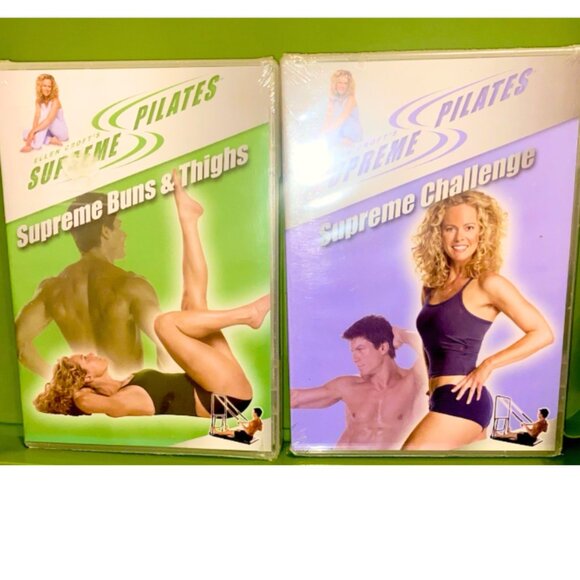 Supreme Pilates Ellen Croft Set of 2 DVDs Buns Thighs Challenge - Picture 1 of 2